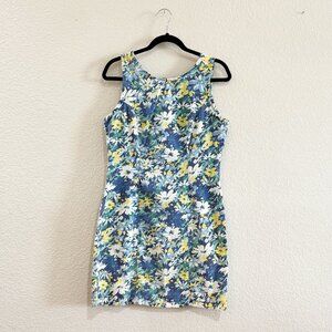 WeSaySo Women’s Sleeveless Denim Floral Dress Tank